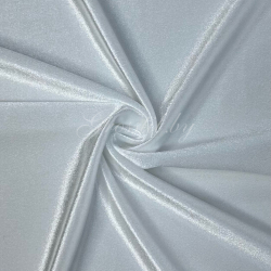 Бархат-стрейч танцевальный белый (Италия)